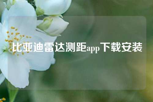 比亚迪雷达测距app下载安装