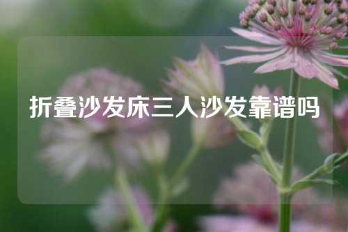 折叠沙发床三人沙发靠谱吗