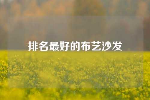 排名最好的布艺沙发