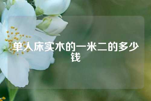 单人床实木的一米二的多少钱