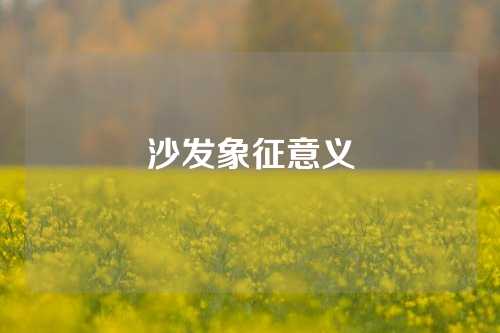 沙发象征意义