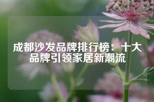 成都沙发品牌排行榜：十大品牌引领家居新潮流