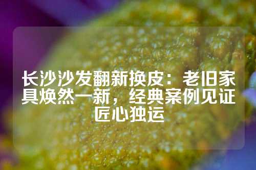 长沙沙发翻新换皮：老旧家具焕然一新，经典案例见证匠心独运