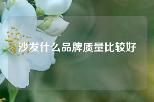 沙发什么品牌质量比较好