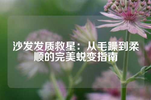 沙发发质救星：从毛躁到柔顺的完美蜕变指南