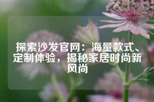 探索沙发官网：海量款式、定制体验，揭秘家居时尚新风尚