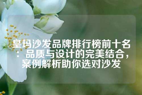 皇玛沙发品牌排行榜前十名：品质与设计的完美结合，案例解析助你选对沙发