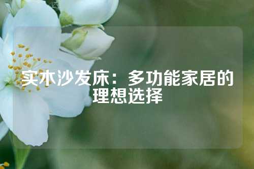 实木沙发床：多功能家居的理想选择