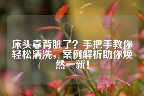 床头靠背脏了？手把手教你轻松清洗，案例解析助你焕然一新！