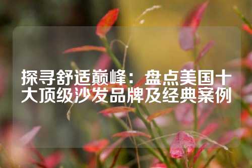 探寻舒适巅峰：盘点美国十大顶级沙发品牌及经典案例