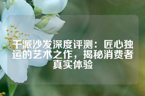 千派沙发深度评测：匠心独运的艺术之作，揭秘消费者真实体验