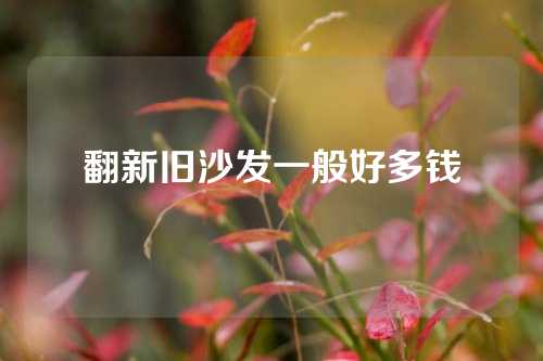翻新旧沙发一般好多钱
