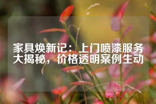 家具焕新记：上门喷漆服务大揭秘，价格透明案例生动