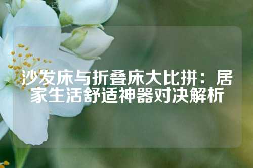 沙发床与折叠床大比拼：居家生活舒适神器对决解析