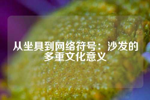 从坐具到网络符号：沙发的多重文化意义