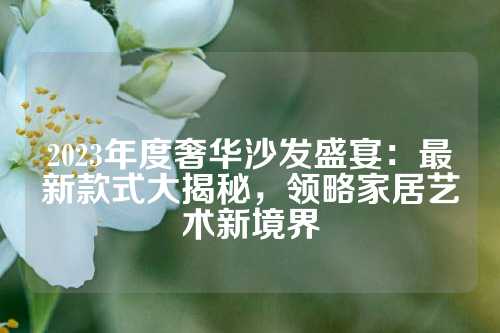 2023年度奢华沙发盛宴：最新款式大揭秘，领略家居艺术新境界