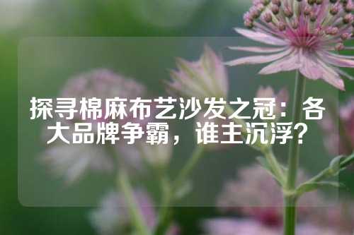 探寻棉麻布艺沙发之冠：各大品牌争霸，谁主沉浮？