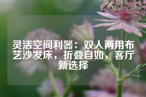 灵活空间利器:双人两用布艺沙发床,折叠自如,客厅新选择