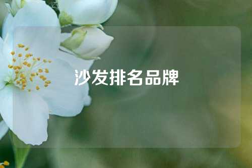 沙发排名品牌