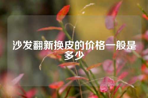 沙发翻新换皮的价格一般是多少