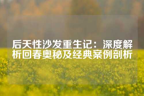 后天性沙发重生记：深度解析回春奥秘及经典案例剖析