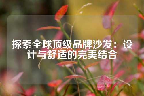 探索全球顶级品牌沙发:设计与舒适的完美结合