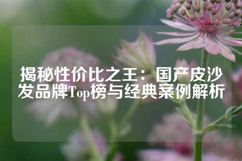揭秘性价比之王：国产皮沙发品牌Top榜与经典案例解析