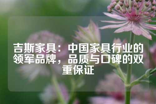 吉斯家具：中国家具行业的领军品牌，品质与口碑的双重保证