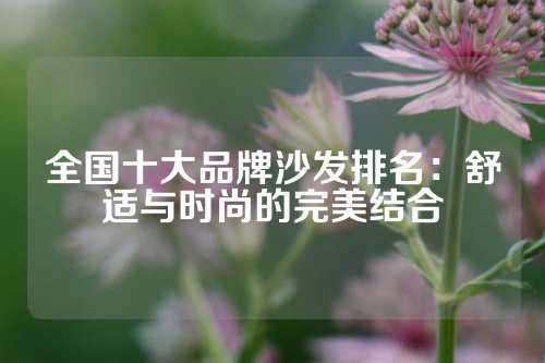 全国十大品牌沙发排名：舒适与时尚的完美结合