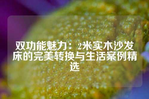双功能魅力：2米实木沙发床的完美转换与生活案例精选