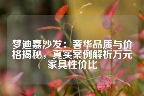 梦迪嘉沙发：奢华品质与价格揭秘，真实案例解析万元家具性价比