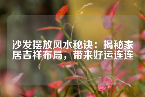 沙发摆放风水秘诀：揭秘家居吉祥布局，带来好运连连