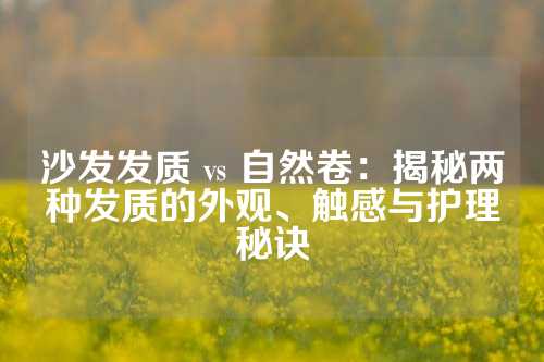 沙发发质 vs 自然卷：揭秘两种发质的外观、触感与护理秘诀