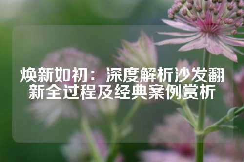 焕新如初：深度解析沙发翻新全过程及经典案例赏析