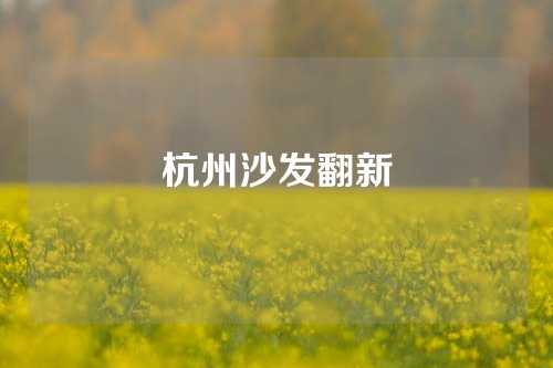 杭州沙发翻新