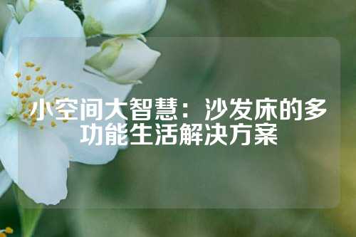 小空间大智慧：沙发床的多功能生活解决方案
