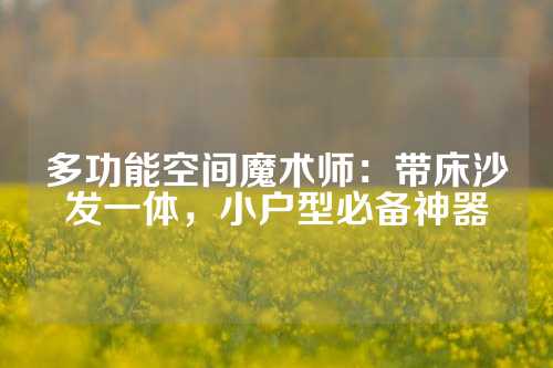 多功能空间魔术师:带床沙发一体,小户型必备神器