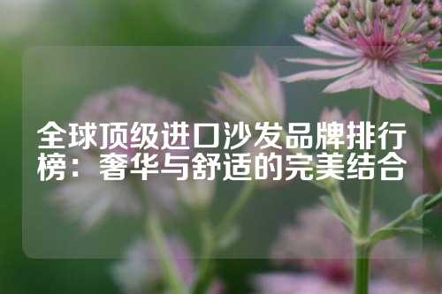 全球顶级进口沙发品牌排行榜：奢华与舒适的完美结合