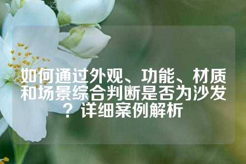 如何通过外观、功能、材质和场景综合判断是否为沙发？详细案例解析