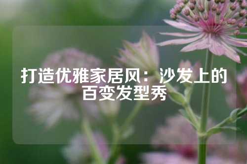 打造优雅家居风：沙发上的百变发型秀