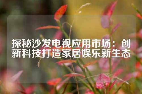 探秘沙发电视应用市场：创新科技打造家居娱乐新生态
